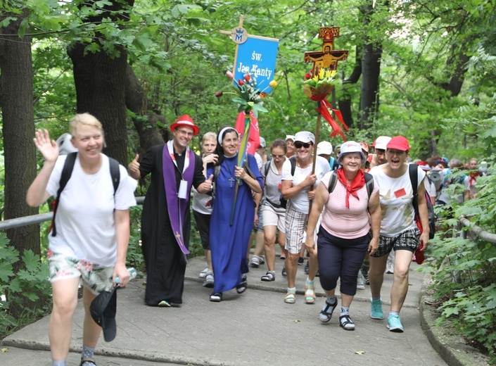 Powitanie pielgrzymów z Oświęcimia na Górce w Gołonogu - 2018