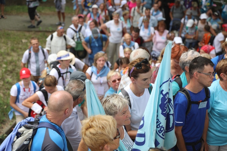 Powitanie pielgrzymów z Oświęcimia na Górce w Gołonogu - 2018