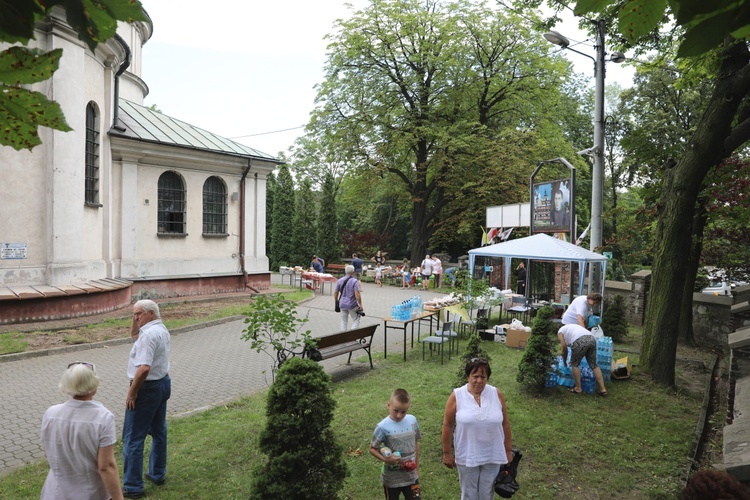 Powitanie pielgrzymów z Oświęcimia na Górce w Gołonogu - 2018