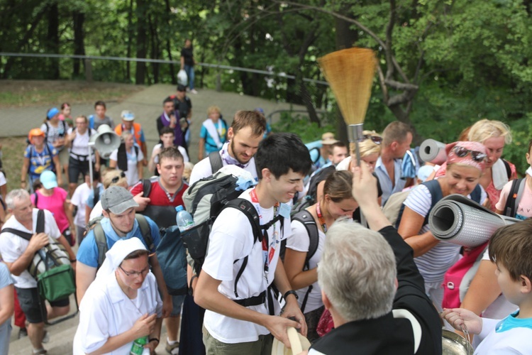 Powitanie pielgrzymów z Oświęcimia na Górce w Gołonogu - 2018