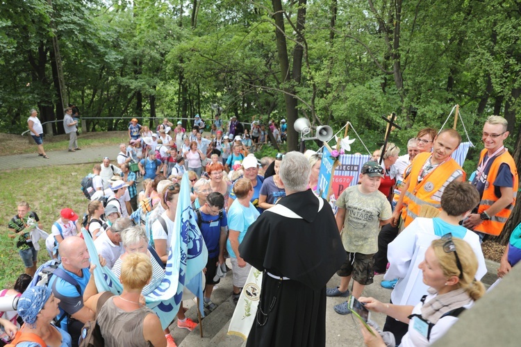 Powitanie pielgrzymów z Oświęcimia na Górce w Gołonogu - 2018