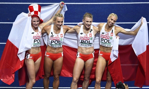 Złoty medal Polek w sztafecie 4x400 m