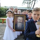 Wprowadzenie relikwii św. Maksymiliana do kościoła w Luszynie
