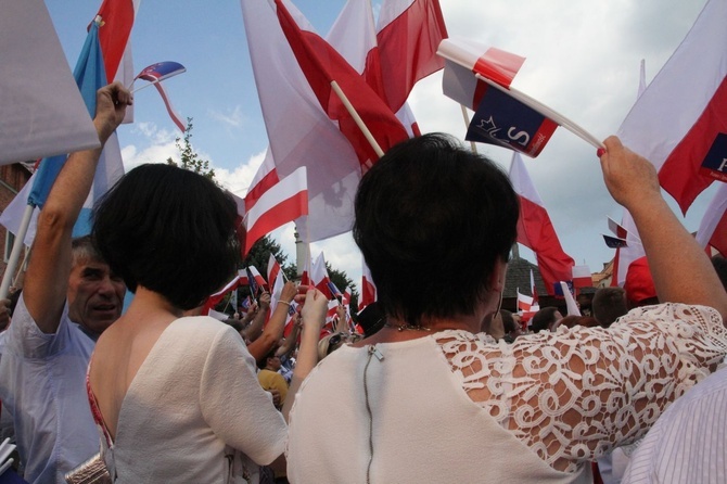 Premier w Sandomierzu