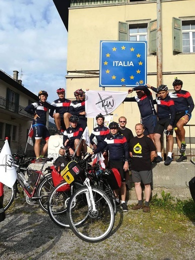 Powrót rowerzystów RW z La Salette i Rzymu