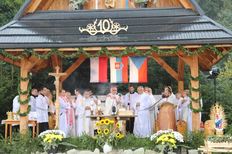 10. modlitwa trzech narodów na Trójstyku w Jaworzynce-Trzycatku - 2018