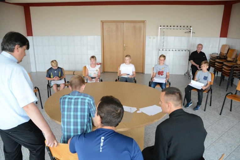 Ministranci i lektorzy na Górze św. Anny