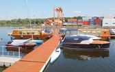 Widok z mariny – przystani turystycznej na gliwicki port.