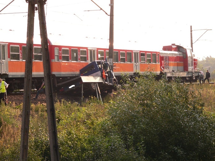 Wypadek na przejeździe pod Skierniewicami