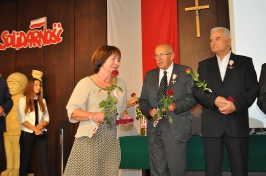 Odznaczeni bohaterowie "Solidarności"