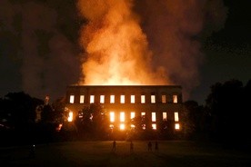 Płonie Muzeum Narodowe w Rio de Janeiro