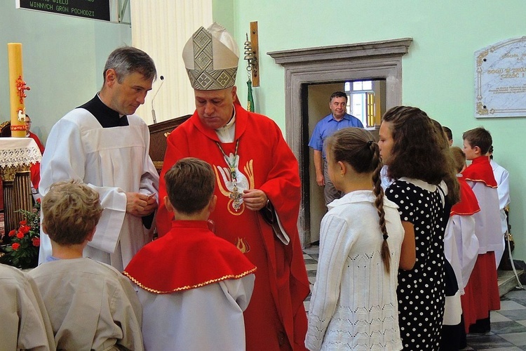 Inauguracja roku szkolnego z bp. Piotrem Gregerem w Cieszynie