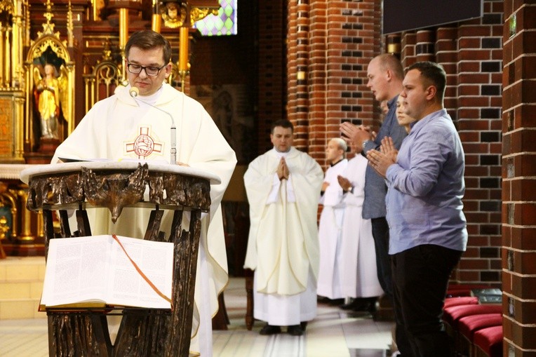 Spotkanie bp. Jana Kopca z przyszłymi klerykami