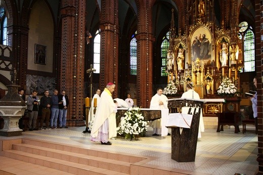 Spotkanie bp. Jana Kopca z przyszłymi klerykami