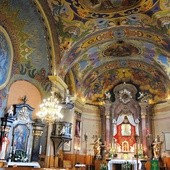 Wnętrze kościoła w Inwałdzie