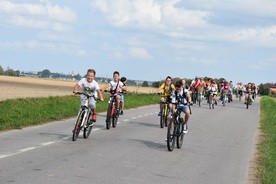 Na drodze z Przasnysza do Rostkowa dla pielgrzymów pieszych i rowerowych celem jest św. S. Kostka