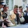 Kadr z obrazu filmowego „Żołnierze z Westerplatte w Koszalinie”.