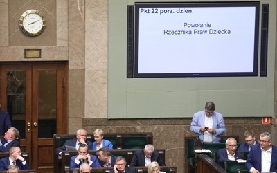 Sejm nie powołał Rzecznika Praw Dziecka