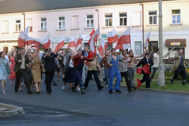 Robotniczy protest na planie "Klechy"
