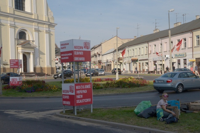 Robotniczy protest na planie "Klechy"