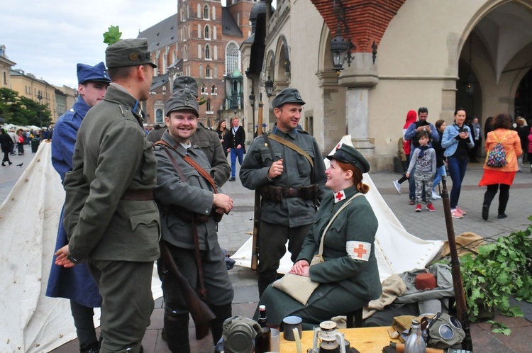 Piknik patriotyczny na Rynku Głównym w Krakowie cz. 2