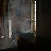 Dym w kościele Mariackim