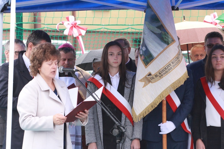 Borzęcin Dolny - nadanie imienia, otwarcie boiska