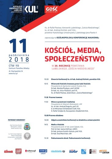 "Kościół, Media, Społeczeństwo" – konferencja z okazji 20-lecia lubelskiego „Gościa Niedzielnego”