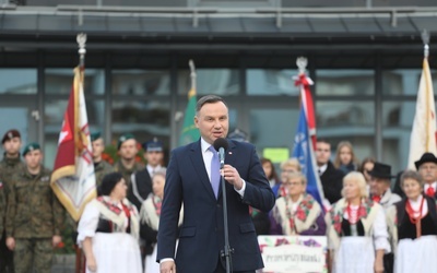 Prezydent mówił o wielkiej historii Ziemi Oświęcimskiej