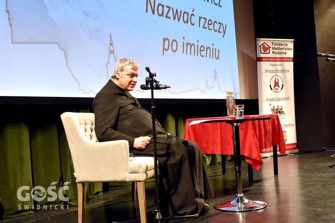 Wystąpienie ks. Pawlukiewicza w Świdnicy