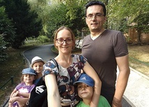 ▼	Barbara Pycel-Andrijanić z rodziną.