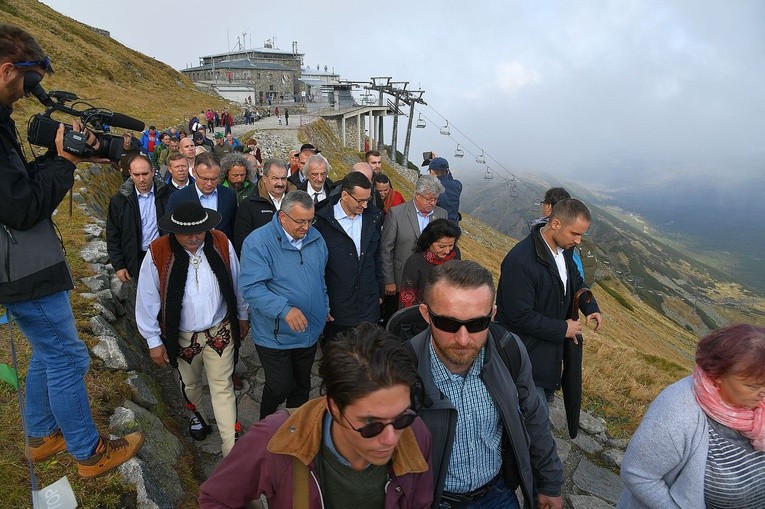 Premier Mateusz Morawiecki pod Giewontem