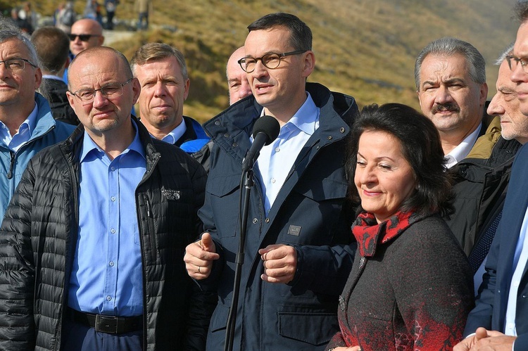 Premier Mateusz Morawiecki pod Giewontem