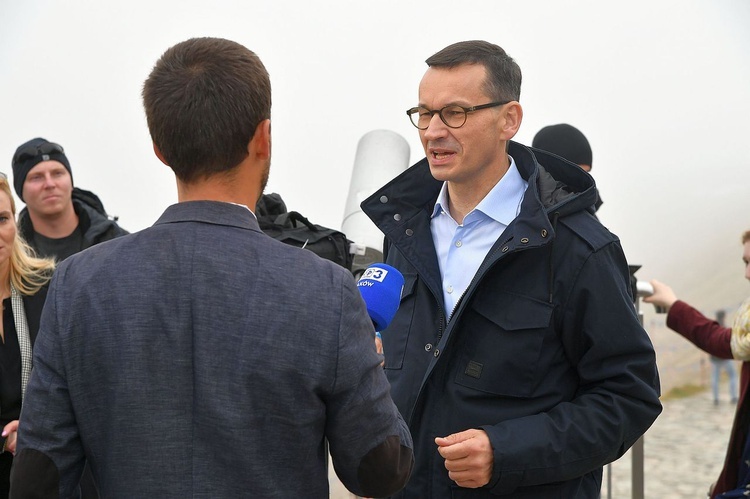 Premier Mateusz Morawiecki pod Giewontem