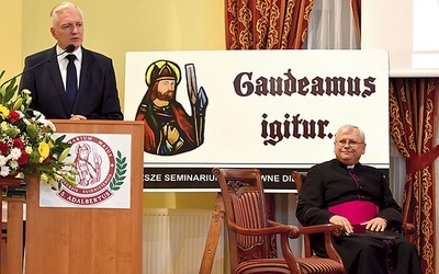 Gościem inauguracji roku akademickiego w seminarium  był wicepremier Jarosław Gowin.