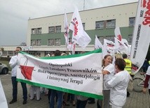 Protest w rybnickim szpitalu