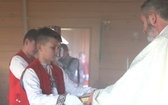 Poświęcenie odbudowanego po pożarze kościoła na Stecówce
