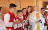 Poświęcenie odbudowanego po pożarze kościoła na Stecówce