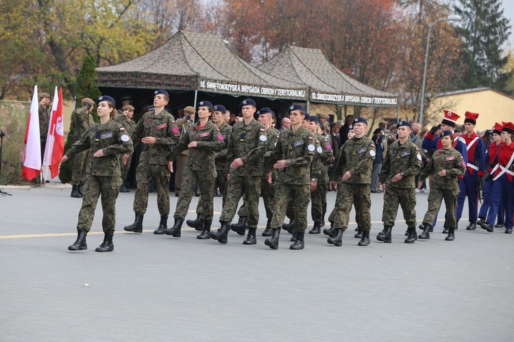 Przysięga wojskowa w Sandomierzu