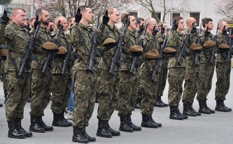 Przysięga wojskowa w Sandomierzu