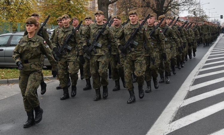 Przysięga wojskowa w Sandomierzu