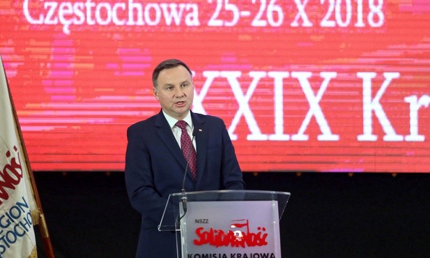 Prezydent do Solidarności: Dziękuję wam, że pilnujecie, żebyśmy byli Zachodem 