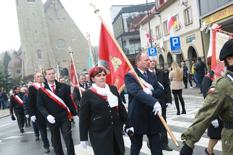 Pomnik Piłsudskiego w Limanowej