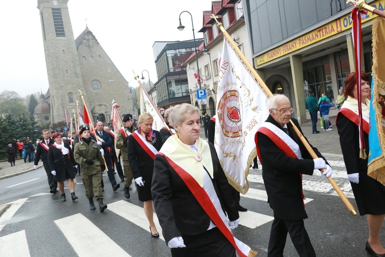 Pomnik Piłsudskiego w Limanowej