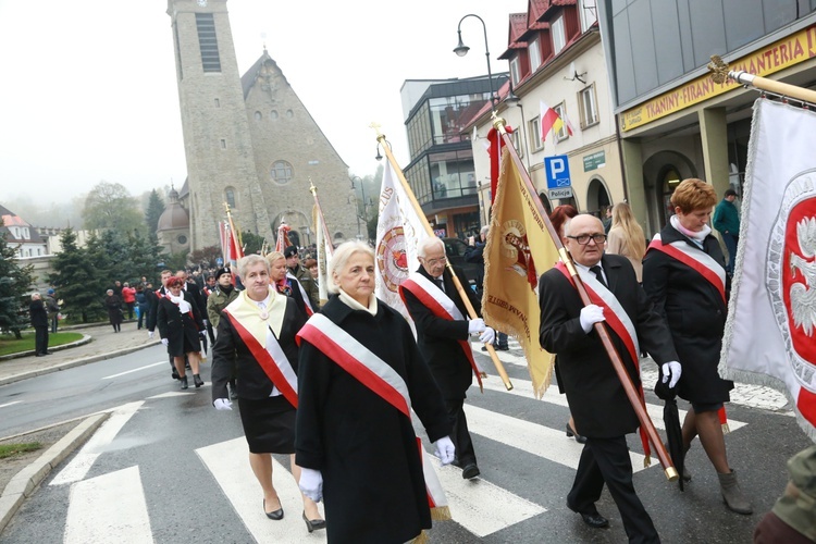 Pomnik Piłsudskiego w Limanowej