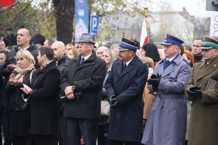 Odsłonięcie pomnika J. Piłsudskiego w Nowym Sączu