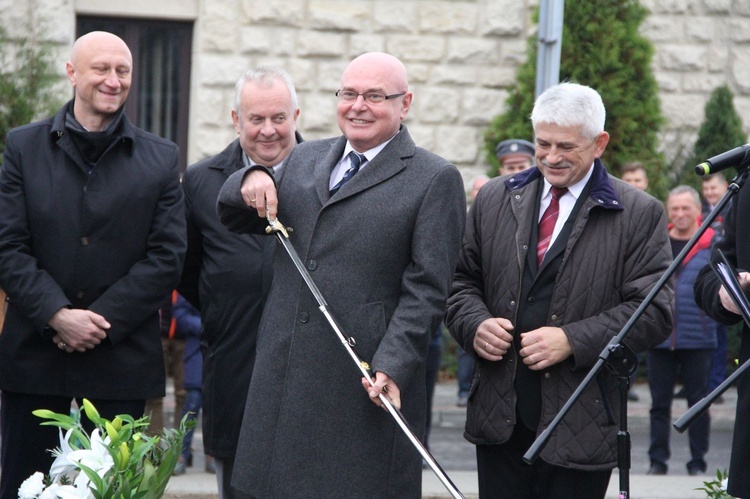 Odsłonięcie pomnika J. Piłsudskiego w Nowym Sączu