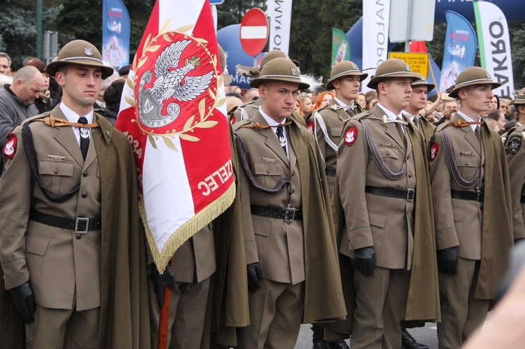 Odsłonięcie pomnika J. Piłsudskiego w Nowym Sączu