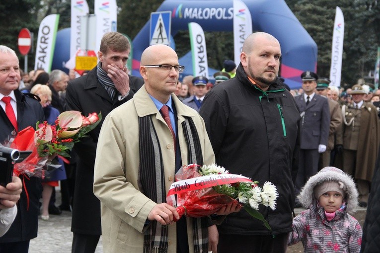 Odsłonięcie pomnika J. Piłsudskiego w Nowym Sączu