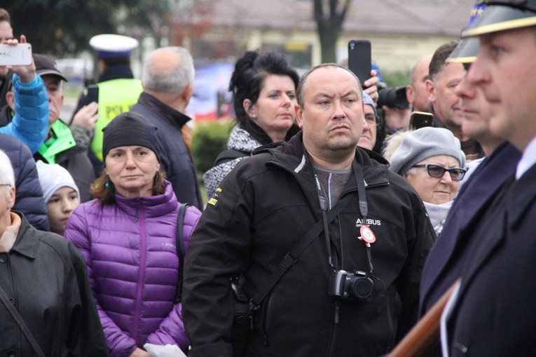 Odsłonięcie pomnika J. Piłsudskiego w Nowym Sączu